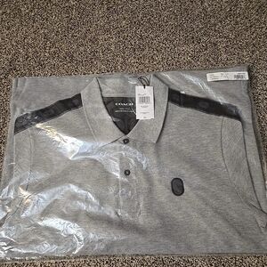 Coach Charcoal Polo Shirt for Men